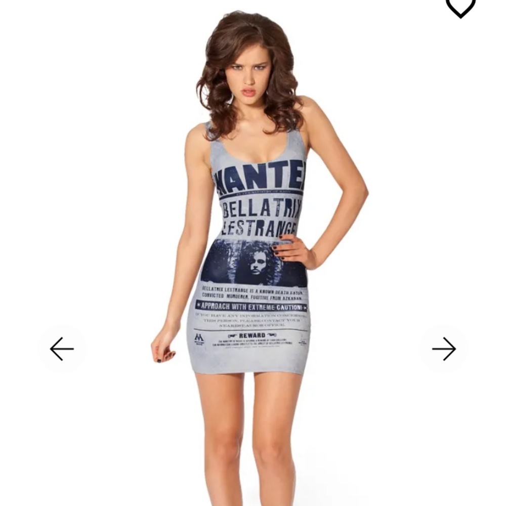 Blackmilk bodycon dress - WANTED (Bellatrix Lestrange)